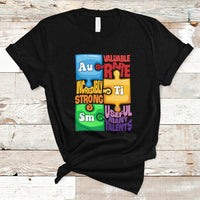 Autism T Shirt Support Autism Awareness Acceptance Embrace Neurodiversity - Wonder Print Shop