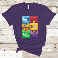 Autism T Shirt Support Autism Awareness Acceptance Embrace Neurodiversity - Wonder Print Shop