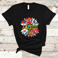 Asian American T Shirt Asian American And Pacific Islander Heritage Month Sunflower - Wonder Print Shop