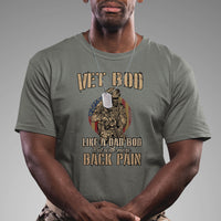 Vet Bod Like Dad Bod But With More Back Pain Veterans Day T Shirt - Wonder Print Shop