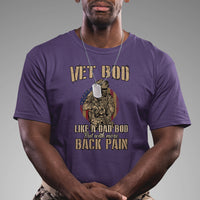 Vet Bod Like Dad Bod But With More Back Pain Veterans Day T Shirt - Wonder Print Shop