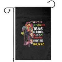 Juneteenth 1865 Afro Black Queen Garden Flag Black History
