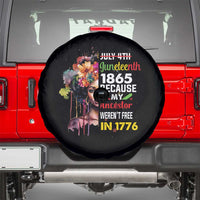 Juneteenth Spare Tire Cover July 4th Juneteenth 1865 Black History Afro Black Queen