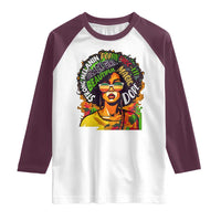 Afro Black Queen Magic Raglan Shirt Beautiful Strong Melanin Poppin' Choc-lit Dope