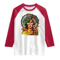 Afro Black Queen Magic Raglan Shirt Beautiful Strong Melanin Poppin' Choc-lit Dope