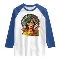 Afro Black Queen Magic Raglan Shirt Beautiful Strong Melanin Poppin' Choc-lit Dope