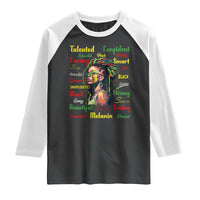 Melanin Locs Girl Raglan Shirt Dreadlock Black Pride African American