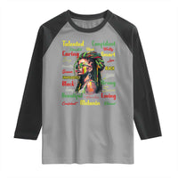 Melanin Locs Girl Raglan Shirt Dreadlock Black Pride African American
