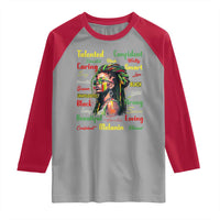 Melanin Locs Girl Raglan Shirt Dreadlock Black Pride African American