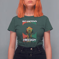 Juneteenth T Shirt For Women Juneteenth 1865 Freedom African Afro Melanin Women Dripping - Wonder Print Shop
