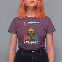 Juneteenth T Shirt For Women Juneteenth 1865 Freedom African Afro Melanin Women Dripping - Wonder Print Shop