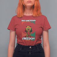 Juneteenth T Shirt For Women Juneteenth 1865 Freedom African Afro Melanin Women Dripping - Wonder Print Shop