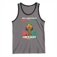 Juneteenth 1865 Freedom Tank Top Afro Melanin Woman African American Dripping