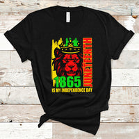 Juneteenth T Shirt Cool Lion Juneteenth 1865 Is My Independence Day King - Wonder Print Shop