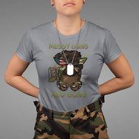 Messy Buns And Guns American Patriotic T-Shirt for Female Veteran, Woman Veteran Shirt, DD214 Shirt, Patriotic Shirt, US Military Shirt T Shirt - Wonder Print Shop
