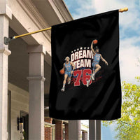 Dream Team 76 Founding Fathers Playing Basketball Garden Flag Funny George Washington Abraham Lincoln Patriotic Sports Fan