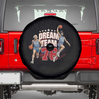 Dream Team 76 Founding Fathers Playing Basketball Spare Tire Cover Funny George Washington Abraham Lincoln Patriotic Sports Fan