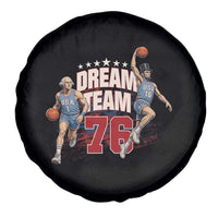 Dream Team 76 Founding Fathers Playing Basketball Spare Tire Cover Funny George Washington Abraham Lincoln Patriotic Sports Fan