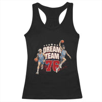 Dream Team 76 Founding Fathers Playing Basketball Racerback Tank Top Funny George Washington Abraham Lincoln Patriotic Sports Fan