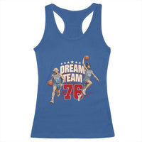 Dream Team 76 Founding Fathers Playing Basketball Racerback Tank Top Funny George Washington Abraham Lincoln Patriotic Sports Fan