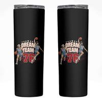 Dream Team 76 Founding Fathers Playing Basketball Skinny Tumbler Funny George Washington Abraham Lincoln Patriotic Sports Fan