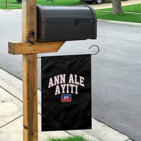 Ann Ale Ayiti Collegiate Athletic Sport Style Garden Flag Let's Go Haiti Haitian Flag and Coat of Arms Pride