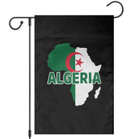 Algeria Algerian Pride Map of Africa Heritage Graphic Garden Flag Patriotic North African Roots National Flag