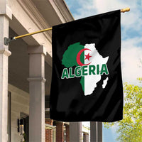 Algeria Algerian Pride Map of Africa Heritage Graphic Garden Flag Patriotic North African Roots National Flag