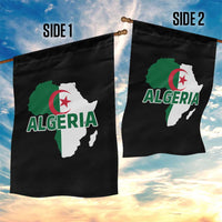 Algeria Algerian Pride Map of Africa Heritage Graphic Garden Flag Patriotic North African Roots National Flag