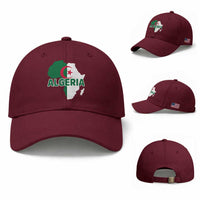 Algeria Algerian Pride Map of Africa Heritage Graphic Baseball Cap Patriotic North African Roots National Flag