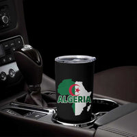Algeria Algerian Pride Map of Africa Heritage Graphic Tumbler Cup Patriotic North African Roots National Flag