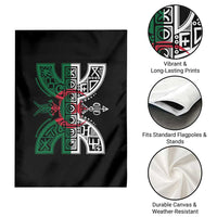 Algeria Amazigh Berber Yaz Symbol Algerian Flag Heritage Graphic Garden Flag Traditional North African Tribal Culture Art