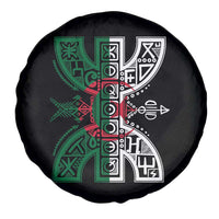 Algeria Amazigh Berber Yaz Symbol Algerian Flag Heritage Graphic Spare Tire Cover Traditional North African Tribal Culture Art