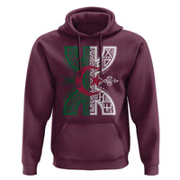 Algeria Amazigh Berber Yaz Symbol Algerian Flag Heritage Graphic Hoodie Traditional North African Tribal Culture Art