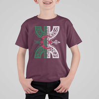 Algeria Amazigh Berber Yaz Symbol Algerian Flag Heritage Graphic T Shirt For Kid Traditional North African Tribal Culture Art