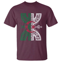 Algeria Amazigh Berber Yaz Symbol Algerian Flag Heritage Graphic T Shirt Traditional North African Tribal Culture Art