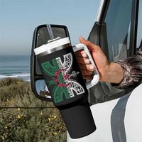 Algeria Amazigh Berber Yaz Symbol Algerian Flag Heritage Graphic Tumbler With Handle Traditional North African Tribal Culture Art