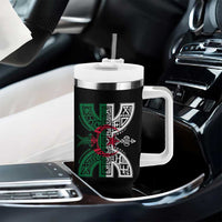 Algeria Amazigh Berber Yaz Symbol Algerian Flag Heritage Graphic Tumbler With Handle Traditional North African Tribal Culture Art