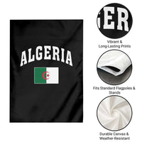 Classic Algeria Varsity Athletic Style Garden Flag Proud Patriotic Algerian Flag