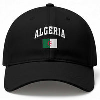 Classic Algeria Varsity Athletic Style Baseball Cap Proud Patriotic Algerian Flag