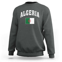 Classic Algeria Varsity Athletic Style Sweatshirt Proud Patriotic Algerian Flag