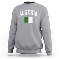 Classic Algeria Varsity Athletic Style Sweatshirt Proud Patriotic Algerian Flag