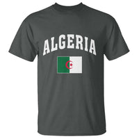 Classic Algeria Varsity Athletic Style T Shirt Proud Patriotic Algerian Flag