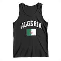 Classic Algeria Varsity Athletic Style Tank Top Proud Patriotic Algerian Flag