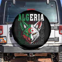 Algerian Fennec Fox Face Algeria National Flag Graphic Spare Tire Cover Proud North African Desert Animal