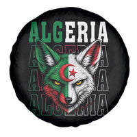 Algerian Fennec Fox Face Algeria National Flag Graphic Spare Tire Cover Proud North African Desert Animal