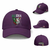 Algerian Fennec Fox Face Algeria National Flag Graphic Baseball Cap Proud North African Desert Animal