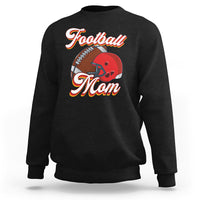 Football Mom Sweatshirt Women Game Day Sunday Funday Rugby Helmet - Wonder Print Shop