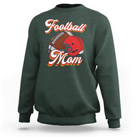 Football Mom Sweatshirt Women Game Day Sunday Funday Rugby Helmet - Wonder Print Shop