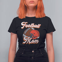 Football Mom T Shirt For Women Women Game Day Sunday Funday Rugby Helmet - Wonder Print Shop